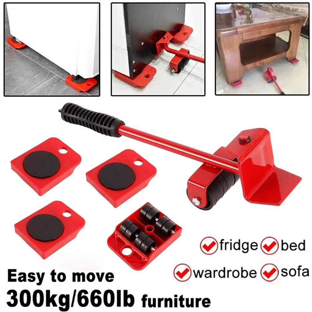 Furniture Easy Moving Tool Set with Lifter and 4 Roller Pads thumbnail 2