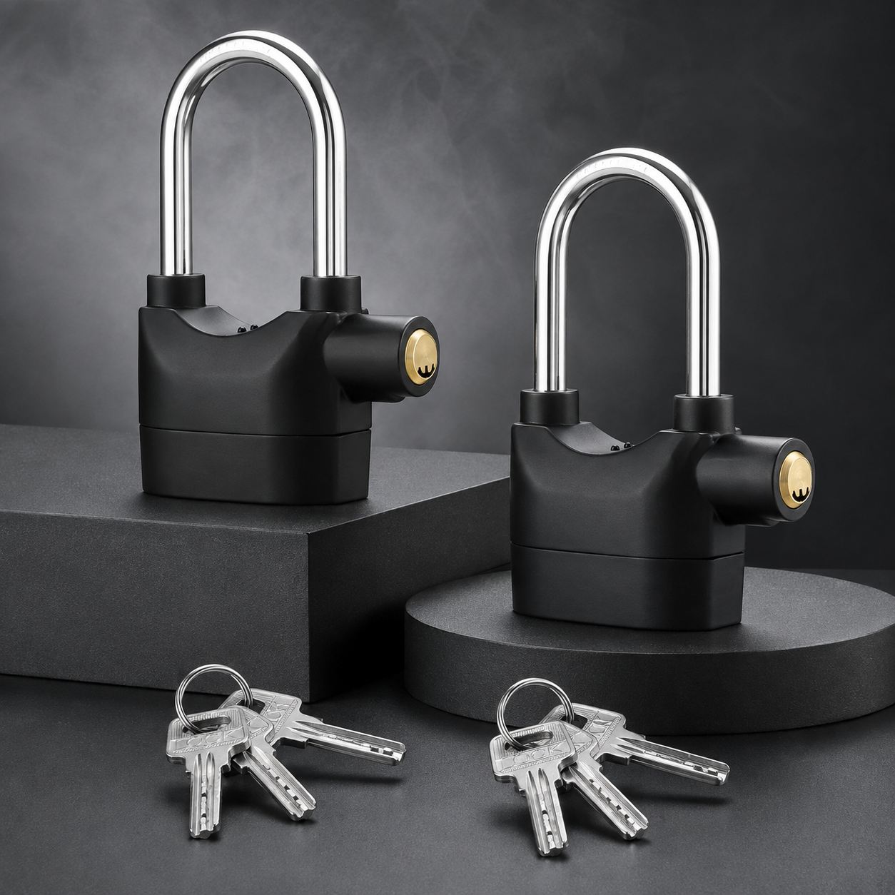 Premium Anti-theft Alarm Padlock (প্রিমিয়াম অ্যান্টি-থেফট অ্যালার্ম প্যাডলক) thumbnail 2