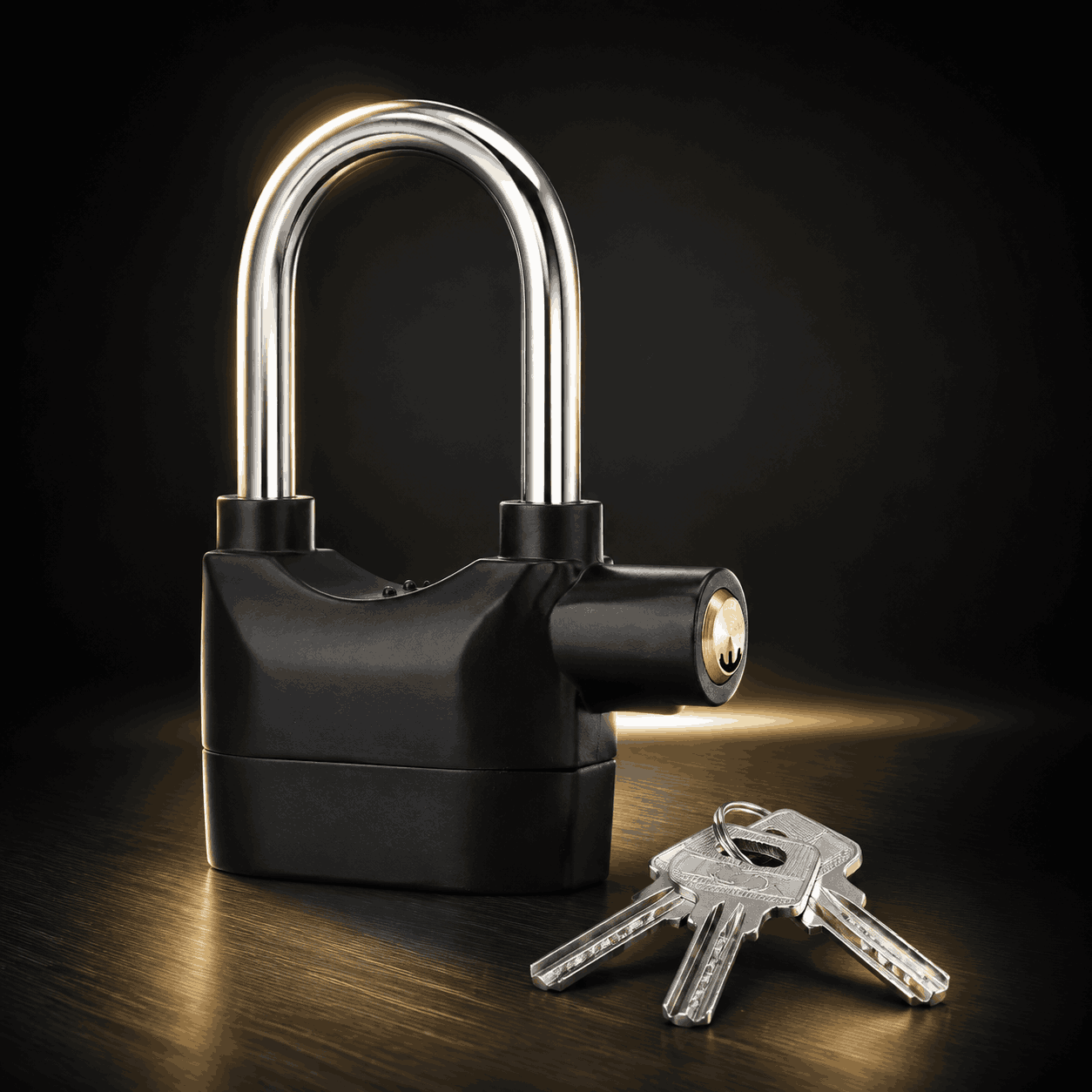 Premium Anti-theft Alarm Padlock (প্রিমিয়াম অ্যান্টি-থেফট অ্যালার্ম প্যাডলক)