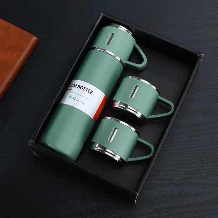 3 in 1 Vacuum Insulated Thermal Flask Set with 3 Cups (500ml) thumbnail 4